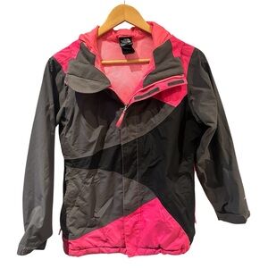 The North Face Triclimate Jacket‎ Size Large 14/16 Black Pink Gray